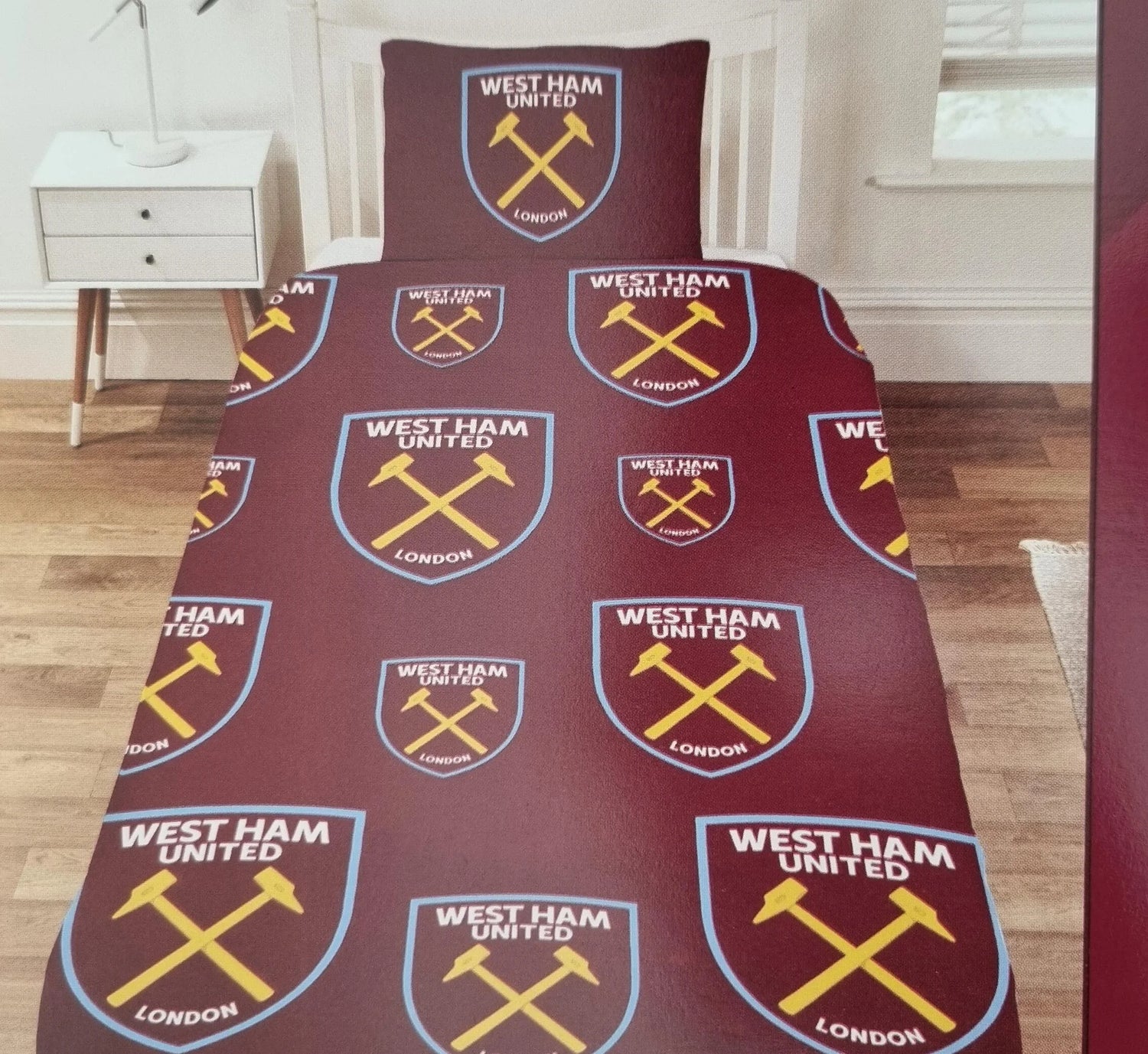 Official West Ham Duvet Cover Set