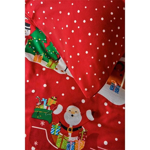 santas christmas duvet cover set