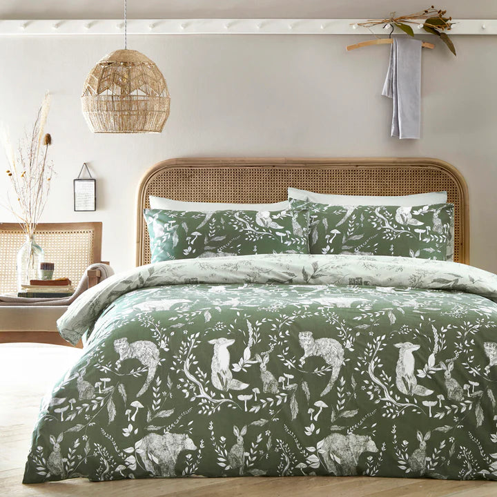 Buckthorn Duvet Cover Set Olive