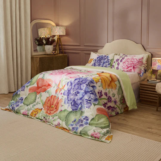 Idalia Printed Duvet Cover Set in Multicolours