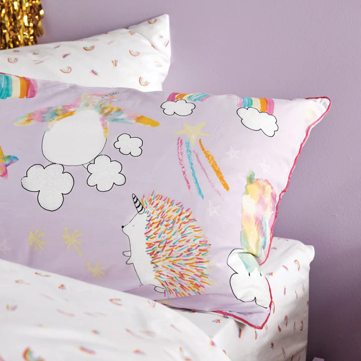 Unicorniverse Pink 100% Cotton Duvet Cover Set