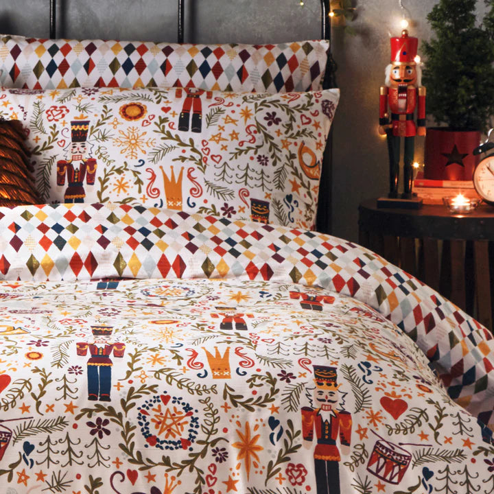 Nutcracker Reversible Duvet Covet Set