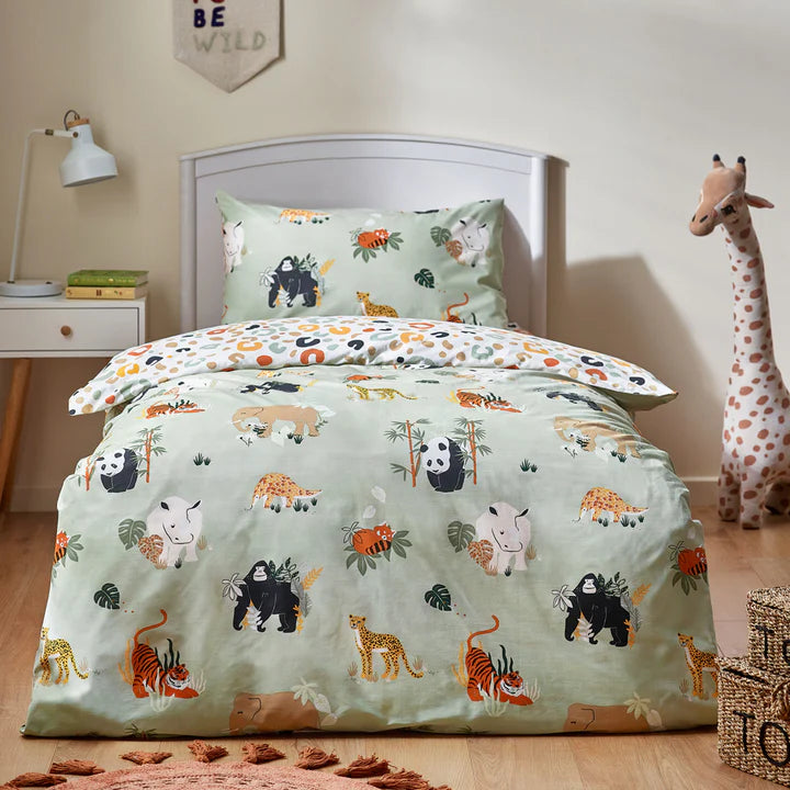 Wildlife Polycotton Reversible Duvet Cover Set