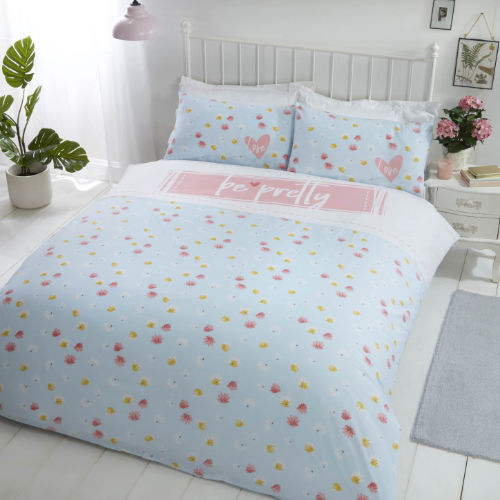 Be Pretty Reversible Duvet Cover Set