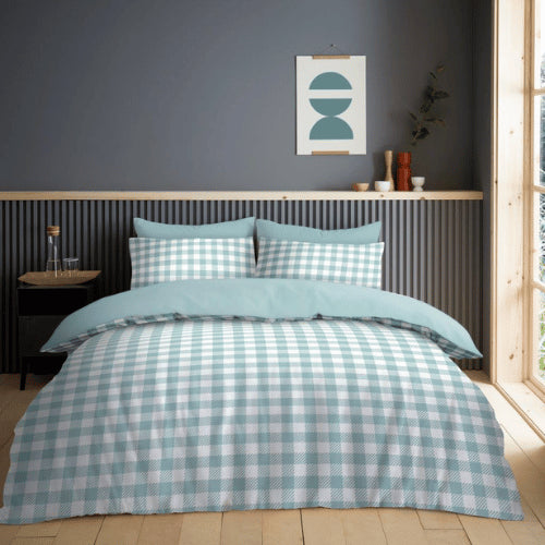 Gingham Check Ultrasoft Duvet Cover Set