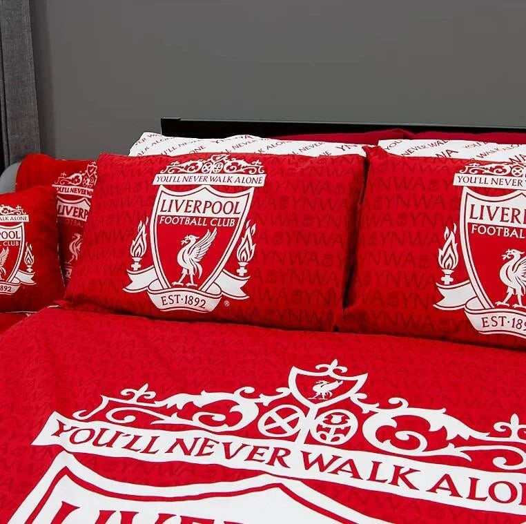 Official Liverpool Fc Reversible Duvet Cover Set