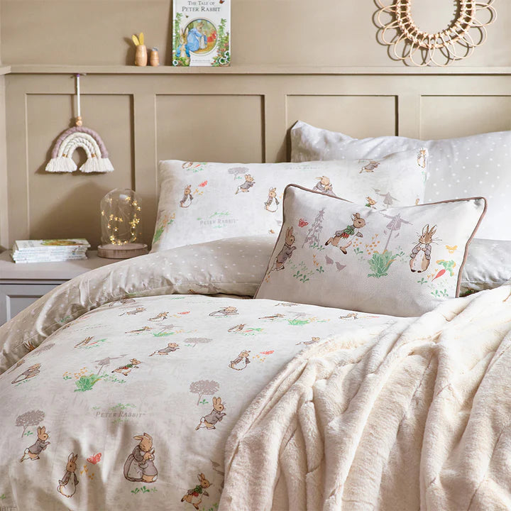 Classic Peter Rabbit™ 100% Cotton Duvet Cover Set Natural