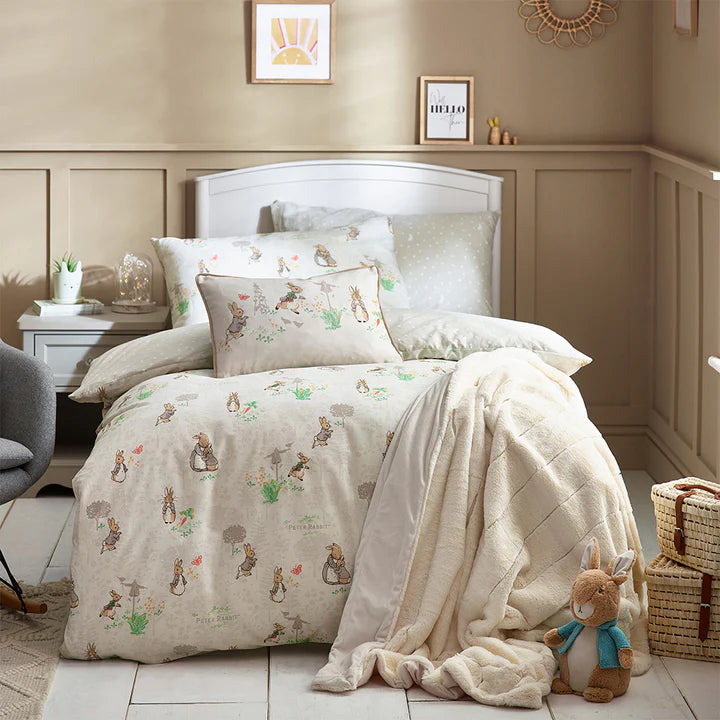 Classic Peter Rabbit™ 100% Cotton Duvet Cover Set Natural