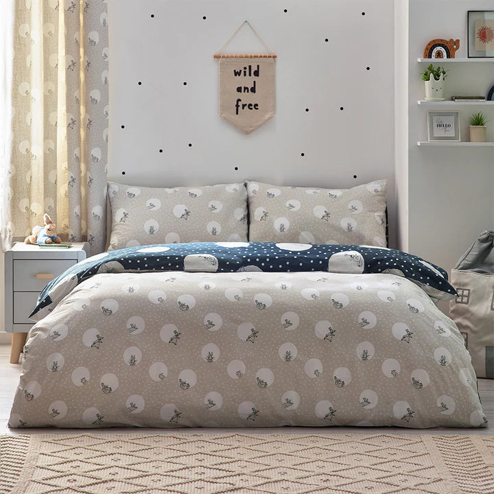 Spot Me Peter Rabbit™ Duvet Cover Set Charcoal